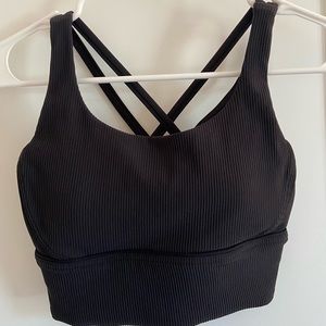 LULULEMON RIBBED ENERGY BRA LONG LINE